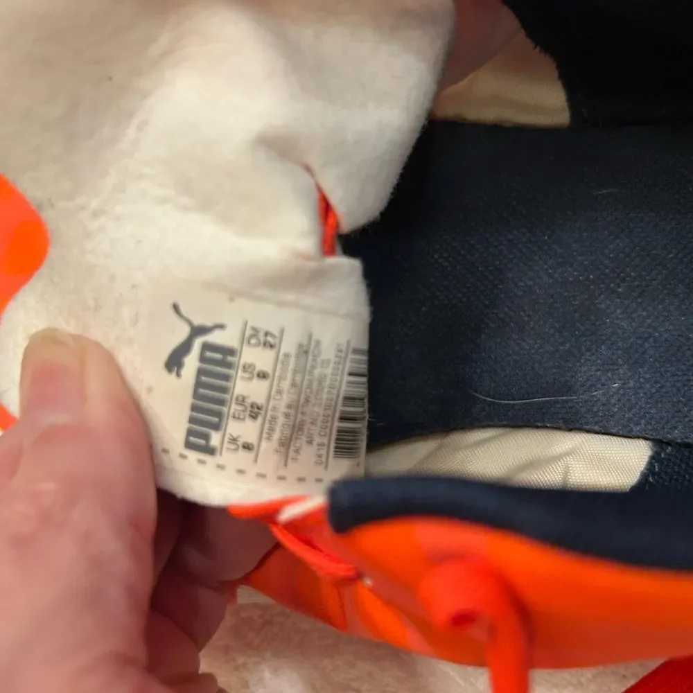 Puma Orange Athletic Shoes for Sports Performance